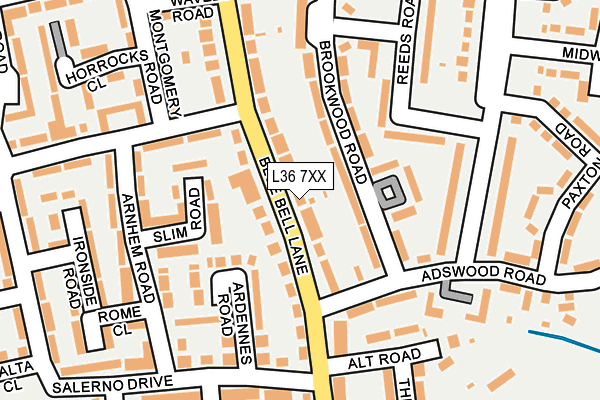 L36 7XX map - OS OpenMap – Local (Ordnance Survey) L36 7XX map - OS OpenMap – Local (Ordnance Survey)