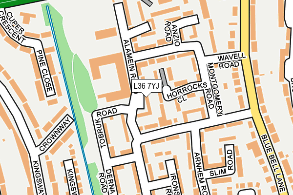 L36 7YJ map - OS OpenMap – Local (Ordnance Survey) L36 7YJ map - OS OpenMap – Local (Ordnance Survey)