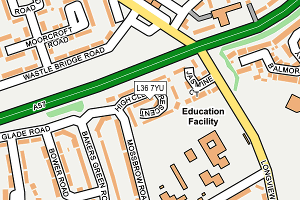 L36 7YU map - OS OpenMap – Local (Ordnance Survey) L36 7YU map - OS OpenMap – Local (Ordnance Survey)