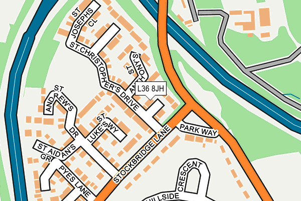 L36 8JH map - OS OpenMap – Local (Ordnance Survey) L36 8JH map - OS OpenMap – Local (Ordnance Survey)