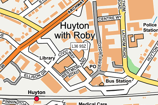 L36 9SZ map - OS OpenMap – Local (Ordnance Survey) L36 9SZ map - OS OpenMap – Local (Ordnance Survey)