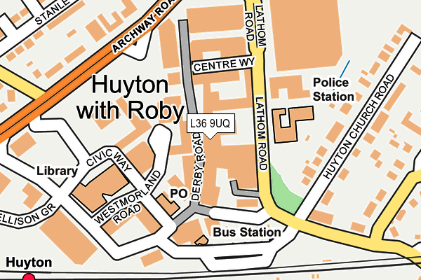 L36 9UQ map - OS OpenMap – Local (Ordnance Survey) L36 9UQ map - OS OpenMap – Local (Ordnance Survey)