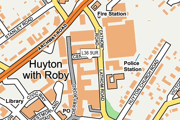 L36 9UR map - OS OpenMap – Local (Ordnance Survey) L36 9UR map - OS OpenMap – Local (Ordnance Survey)