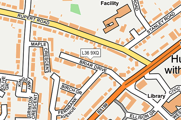 L36 9XQ map - OS OpenMap – Local (Ordnance Survey) L36 9XQ map - OS OpenMap – Local (Ordnance Survey)