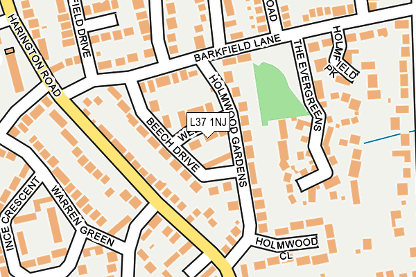 L37 1NJ map - OS OpenMap – Local (Ordnance Survey) L37 1NJ map - OS OpenMap – Local (Ordnance Survey)