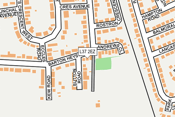 L37 2EZ map - OS OpenMap – Local (Ordnance Survey)