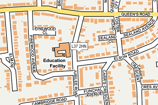 L37 2HN map - OS OpenMap – Local (Ordnance Survey) L37 2HN map - OS OpenMap – Local (Ordnance Survey)