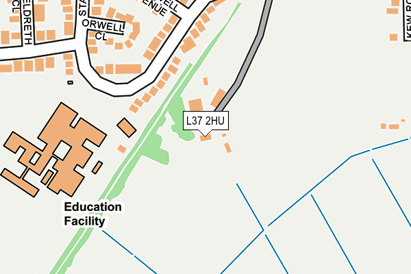 L37 2HU map - OS OpenMap – Local (Ordnance Survey) L37 2HU map - OS OpenMap – Local (Ordnance Survey)
