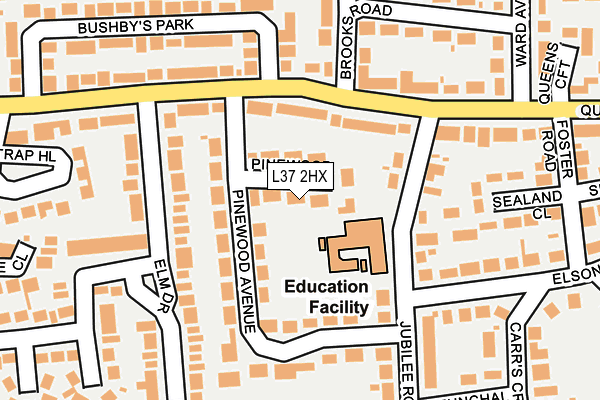 L37 2HX map - OS OpenMap – Local (Ordnance Survey) L37 2HX map - OS OpenMap – Local (Ordnance Survey)
