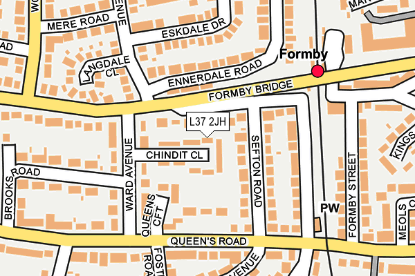 L37 2JH map - OS OpenMap – Local (Ordnance Survey) L37 2JH map - OS OpenMap – Local (Ordnance Survey)