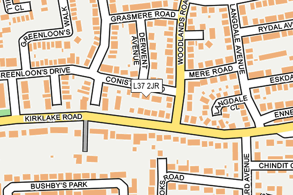 L37 2JR map - OS OpenMap – Local (Ordnance Survey) L37 2JR map - OS OpenMap – Local (Ordnance Survey)