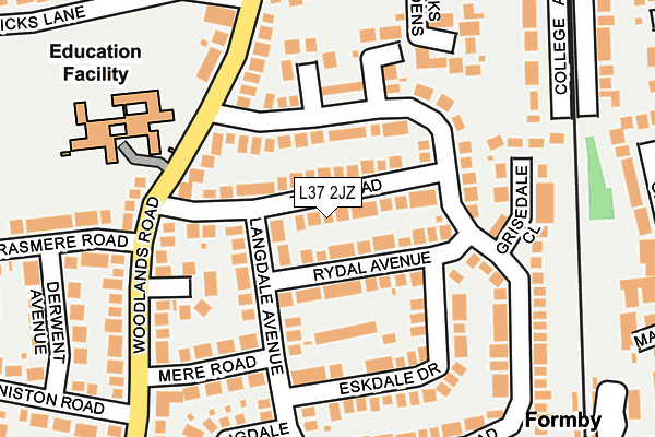 L37 2JZ map - OS OpenMap – Local (Ordnance Survey) L37 2JZ map - OS OpenMap – Local (Ordnance Survey)