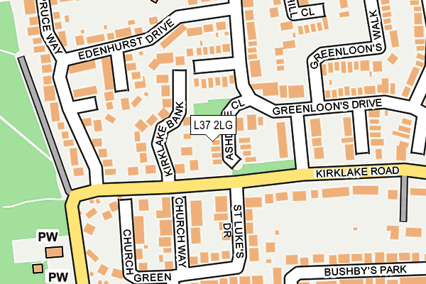 L37 2LG map - OS OpenMap – Local (Ordnance Survey) L37 2LG map - OS OpenMap – Local (Ordnance Survey)