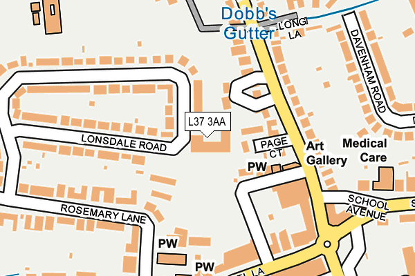 L37 3AA map - OS OpenMap – Local (Ordnance Survey) L37 3AA map - OS OpenMap – Local (Ordnance Survey)