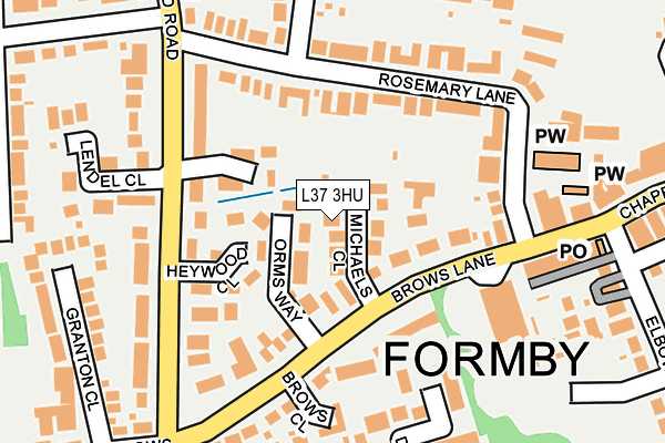 L37 3HU map - OS OpenMap – Local (Ordnance Survey) L37 3HU map - OS OpenMap – Local (Ordnance Survey)