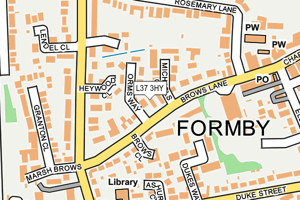 L37 3HY map - OS OpenMap – Local (Ordnance Survey) L37 3HY map - OS OpenMap – Local (Ordnance Survey)