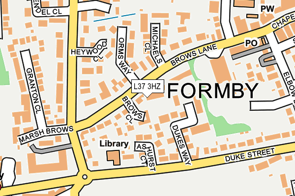 L37 3HZ map - OS OpenMap – Local (Ordnance Survey) L37 3HZ map - OS OpenMap – Local (Ordnance Survey)