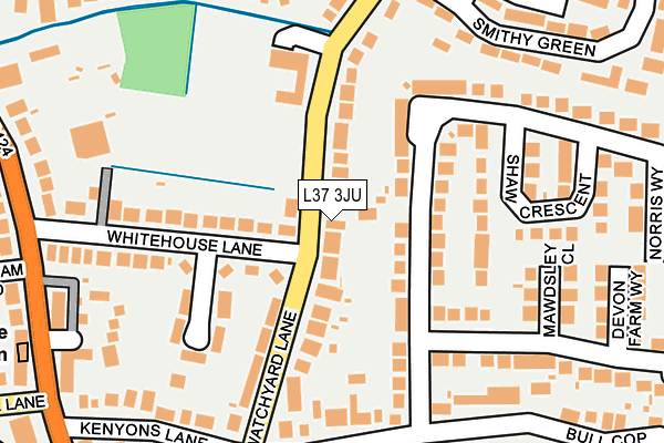 L37 3JU map - OS OpenMap – Local (Ordnance Survey) L37 3JU map - OS OpenMap – Local (Ordnance Survey)