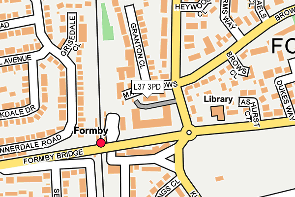 L37 3PD map - OS OpenMap – Local (Ordnance Survey) L37 3PD map - OS OpenMap – Local (Ordnance Survey)