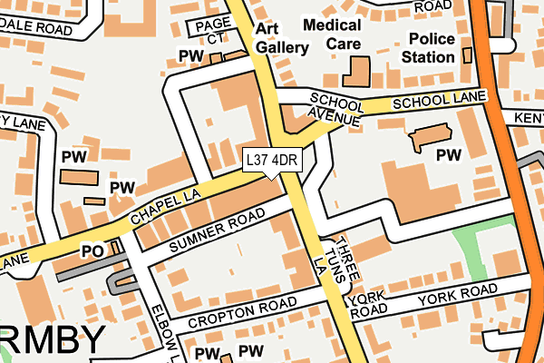 L37 4DR map - OS OpenMap – Local (Ordnance Survey) L37 4DR map - OS OpenMap – Local (Ordnance Survey)