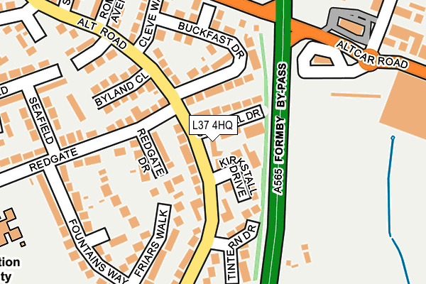 L37 4HQ map - OS OpenMap – Local (Ordnance Survey) L37 4HQ map - OS OpenMap – Local (Ordnance Survey)