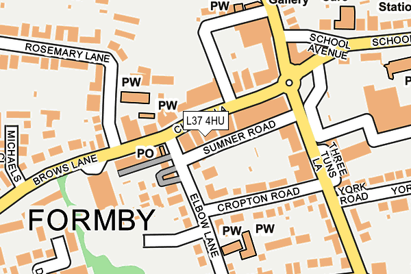 L37 4HU map - OS OpenMap – Local (Ordnance Survey) L37 4HU map - OS OpenMap – Local (Ordnance Survey)