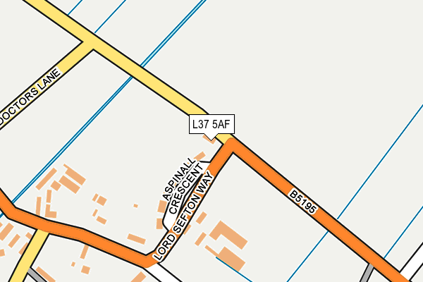 L37 5AF map - OS OpenMap – Local (Ordnance Survey) L37 5AF map - OS OpenMap – Local (Ordnance Survey)