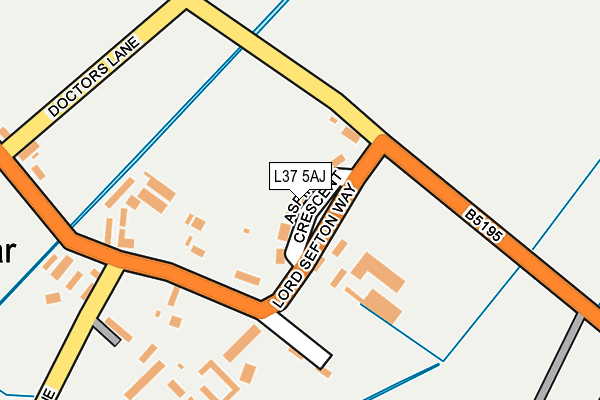 L37 5AJ map - OS OpenMap – Local (Ordnance Survey) L37 5AJ map - OS OpenMap – Local (Ordnance Survey)