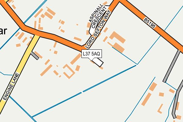 L37 5AQ map - OS OpenMap – Local (Ordnance Survey) L37 5AQ map - OS OpenMap – Local (Ordnance Survey)