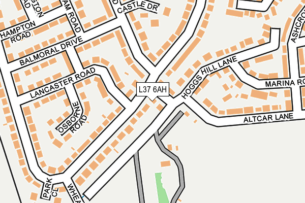 L37 6AH map - OS OpenMap – Local (Ordnance Survey) L37 6AH map - OS OpenMap – Local (Ordnance Survey)