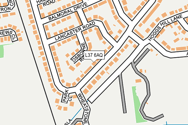 L37 6AQ map - OS OpenMap – Local (Ordnance Survey) L37 6AQ map - OS OpenMap – Local (Ordnance Survey)