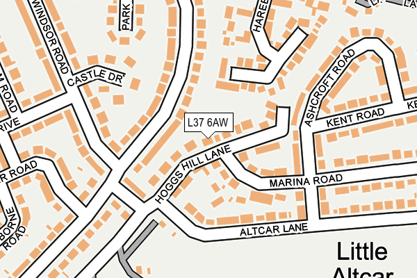 L37 6AW map - OS OpenMap – Local (Ordnance Survey) L37 6AW map - OS OpenMap – Local (Ordnance Survey)