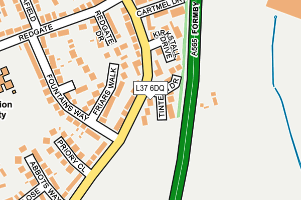 L37 6DQ map - OS OpenMap – Local (Ordnance Survey)