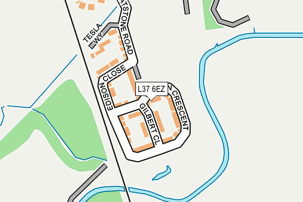 L37 6EZ map - OS OpenMap – Local (Ordnance Survey)