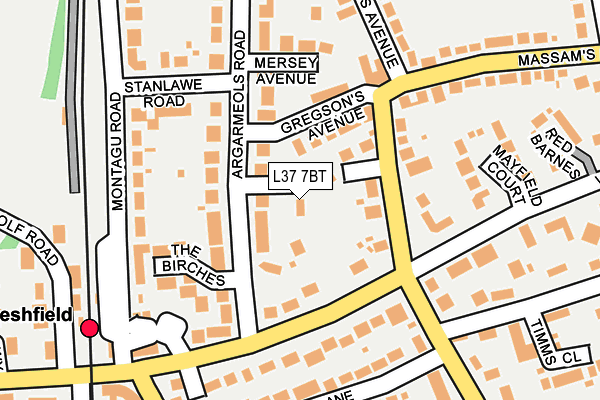 L37 7BT map - OS OpenMap – Local (Ordnance Survey) L37 7BT map - OS OpenMap – Local (Ordnance Survey)