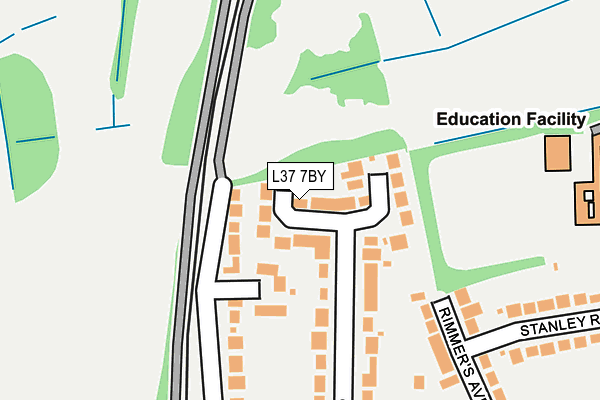 L37 7BY map - OS OpenMap – Local (Ordnance Survey) L37 7BY map - OS OpenMap – Local (Ordnance Survey)
