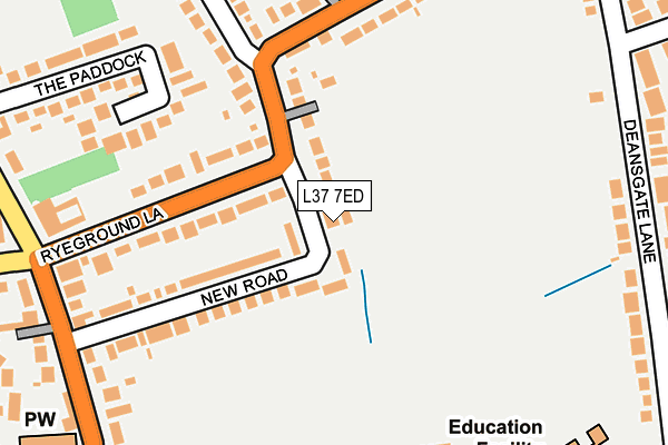 L37 7ED map - OS OpenMap – Local (Ordnance Survey) L37 7ED map - OS OpenMap – Local (Ordnance Survey)