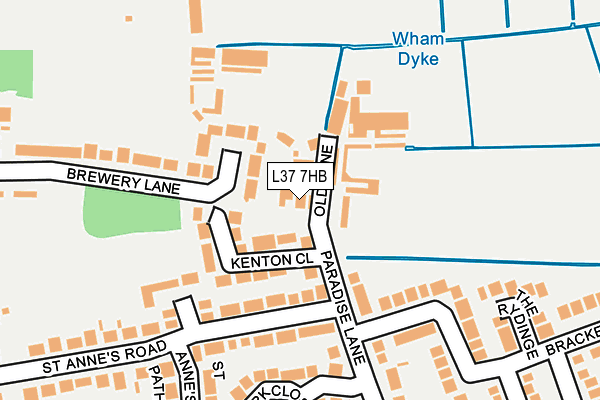L37 7HB map - OS OpenMap – Local (Ordnance Survey) L37 7HB map - OS OpenMap – Local (Ordnance Survey)