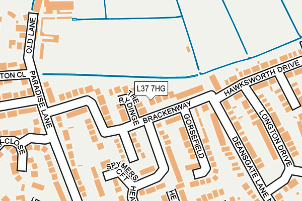 L37 7HG map - OS OpenMap – Local (Ordnance Survey) L37 7HG map - OS OpenMap – Local (Ordnance Survey)