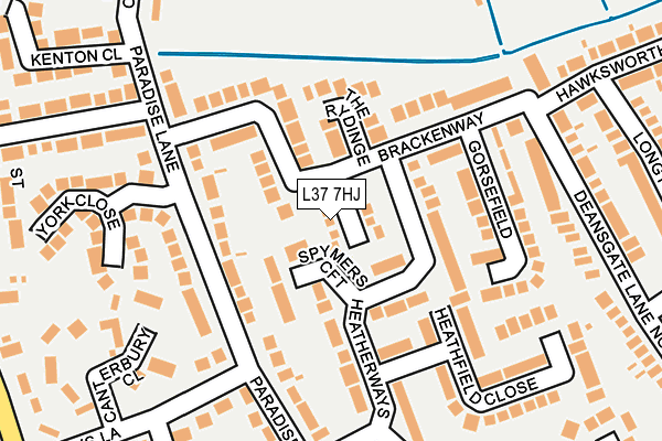 L37 7HJ map - OS OpenMap – Local (Ordnance Survey) L37 7HJ map - OS OpenMap – Local (Ordnance Survey)