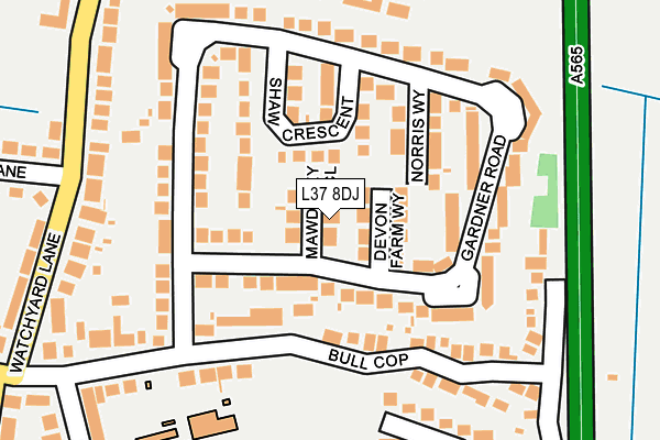L37 8DJ map - OS OpenMap – Local (Ordnance Survey) L37 8DJ map - OS OpenMap – Local (Ordnance Survey)
