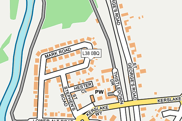 L38 0BQ map - OS OpenMap – Local (Ordnance Survey) L38 0BQ map - OS OpenMap – Local (Ordnance Survey)