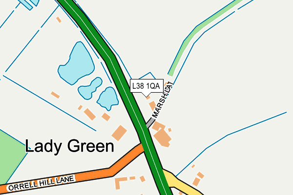 L38 1QA map - OS OpenMap – Local (Ordnance Survey) L38 1QA map - OS OpenMap – Local (Ordnance Survey)