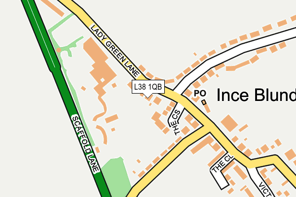 L38 1QB map - OS OpenMap – Local (Ordnance Survey) L38 1QB map - OS OpenMap – Local (Ordnance Survey)