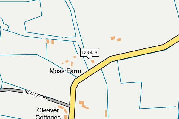 L38 4JB map - OS OpenMap – Local (Ordnance Survey) L38 4JB map - OS OpenMap – Local (Ordnance Survey)