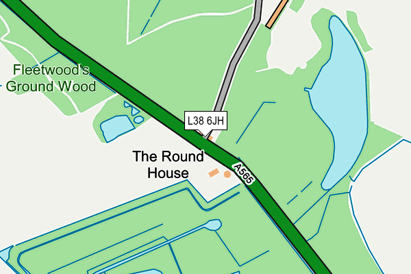 L38 6JH map - OS OpenMap – Local (Ordnance Survey) L38 6JH map - OS OpenMap – Local (Ordnance Survey)