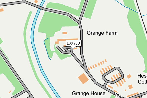 L38 7JD map - OS OpenMap – Local (Ordnance Survey) L38 7JD map - OS OpenMap – Local (Ordnance Survey)