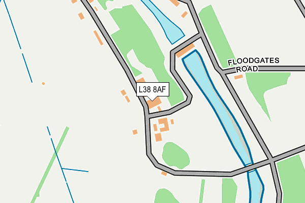 L38 8AF map - OS OpenMap – Local (Ordnance Survey) L38 8AF map - OS OpenMap – Local (Ordnance Survey)
