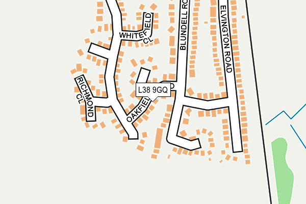 L38 9GQ map - OS OpenMap – Local (Ordnance Survey)