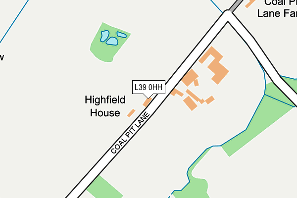 L39 0HH map - OS OpenMap – Local (Ordnance Survey) L39 0HH map - OS OpenMap – Local (Ordnance Survey)